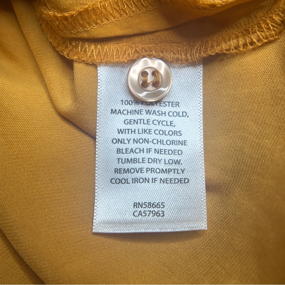 EUC Open Edit Women's Orange Button-Down Shirt Size L - Picture 10 of 13